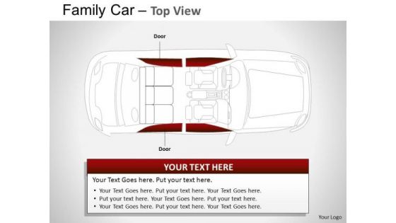 Crossway Red Family Car PowerPoint Slides And Ppt Diagram Templates
