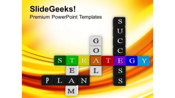 Crosswords Of Successful Business Planning PowerPoint Templates Ppt Backgrounds For Slides 0313 Crosswords Of Successful Business Planning PowerPoint Templates Ppt Backgrounds For Slides 0313