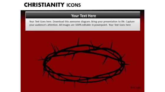 Crown Of Thorns Crucifixion PowerPoint Ppt Templates