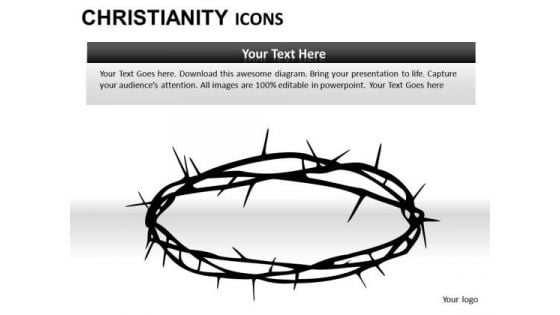 Crown Of Thorns Jesus Christian PowerPoint Slides And Ppt Diagram Templates