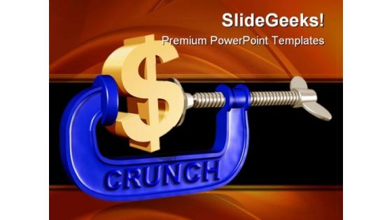 Crunch Money PowerPoint Template 0610
