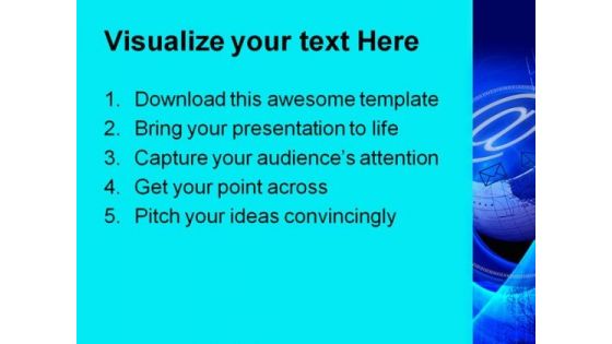 Crystal Clear Internet Technology PowerPoint Themes And PowerPoint Slides 0611