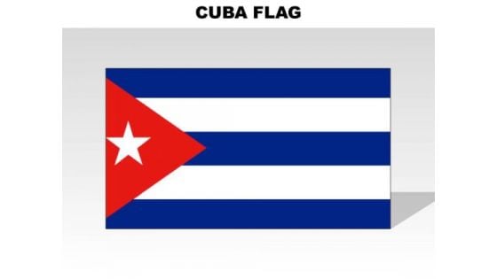 Cuba Country PowerPoint Flags