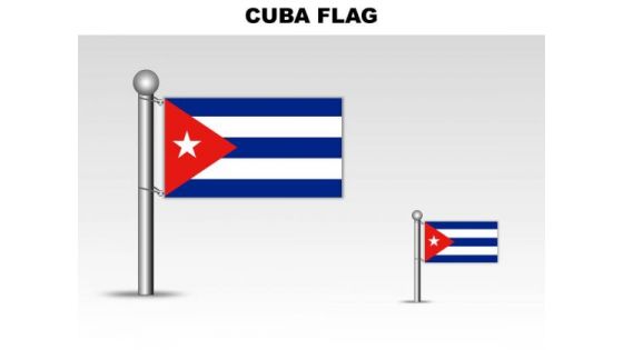 Cuba Country PowerPoint Flags