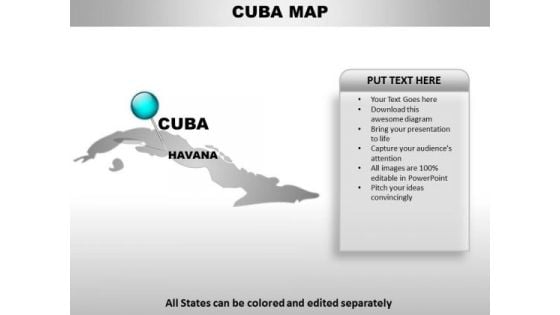 Cuba Country PowerPoint Maps