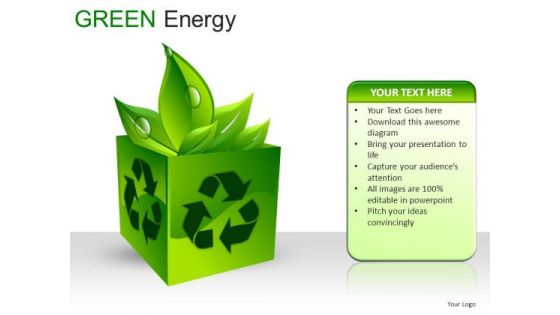 Cubes Green Energy PowerPoint Slides And Ppt Diagram Templates