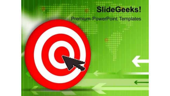 Cursor Target World Business PowerPoint Templates And PowerPoint Themes 1112