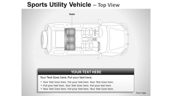 Curve Sports Utility Blue Vehicle PowerPoint Slides And Ppt Diagram Templates