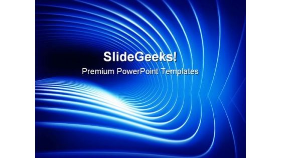 Curved Lines On Blue Abstract PowerPoint Templates And PowerPoint Backgrounds 0311