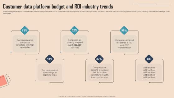 Customer Data Platform Budget And Comprehensive CDP Guide For Promoters Template Pdf