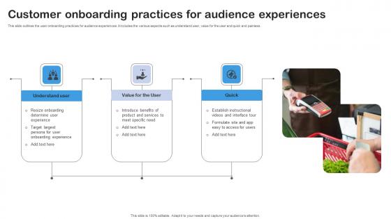 Customer Onboarding Practices For Audience Experiences Brochure Pdf