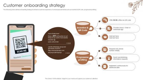 Customer Onboarding Strategy Coffee Bar Go To Market Strategy GTM SS V