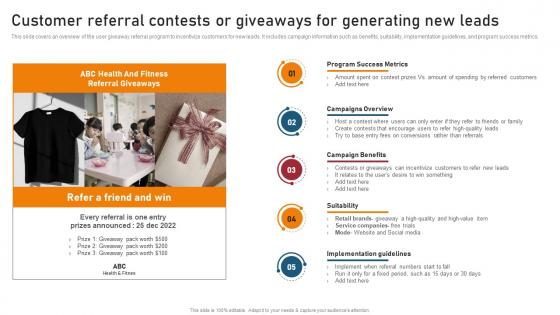 Customer Referral Contests Or Giveaways Techniques For Generating Brand Awareness Rules Pdf