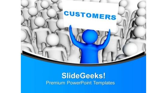 Customer Satisfaction Is Necessary For Business PowerPoint Templates Ppt Backgrounds For Slides 0413