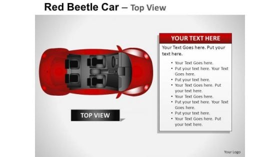 Customer Service Red Beetle Car PowerPoint Slides And Ppt Diagram Templates