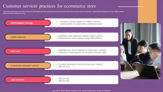 Customer Services Practices Website Optimization To Improve Product Sale Graphics Pdf