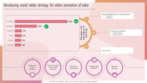 Customizing The Salon Experience Introducing Social Media Strategy For Online Promotion Strategy SS V