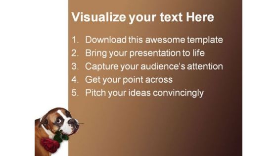 Cute Dog Animals PowerPoint Backgrounds And Templates 1210