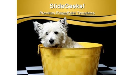 Cute Dog Animals PowerPoint Themes And PowerPoint Slides 0411