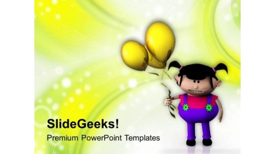 Cute Girl With Balloon PowerPoint Templates Ppt Backgrounds For Slides 0513 Cute Girl With Balloon PowerPoint Templates Ppt Backgrounds For Slides 0513