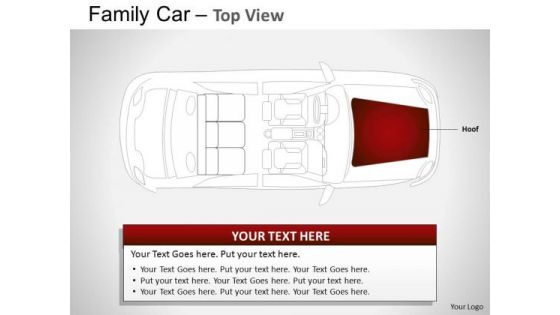 Cute Red Family Car PowerPoint Slides And Ppt Diagram Templates