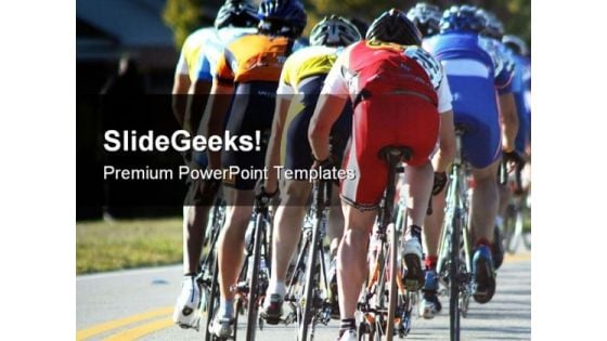 Cycle Race Sports PowerPoint Templates And PowerPoint Backgrounds 0411