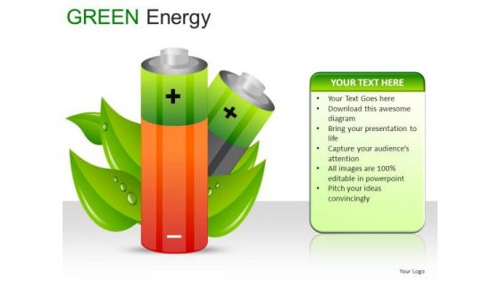 Cylinders Green Energy PowerPoint Slides And Ppt Diagram Templates