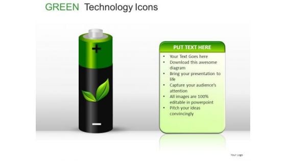 Cylinders Green Technology Icons PowerPoint Slides And Ppt Diagram Templates