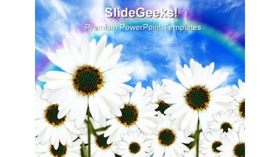 Daisies Nature PowerPoint Templates And PowerPoint Backgrounds 0411