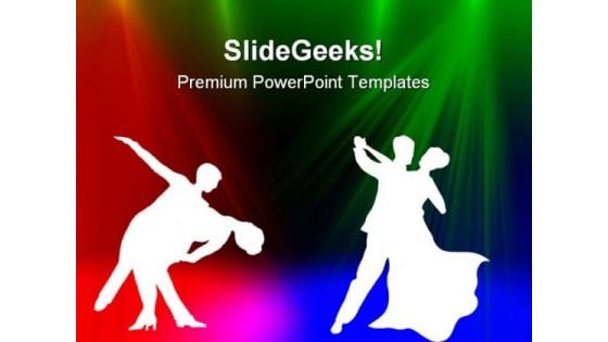 Dancing Couple Background PowerPoint Themes And PowerPoint Slides 0411