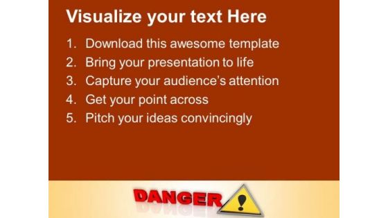 Danger Sign PowerPoint Templates And PowerPoint Themes 1012