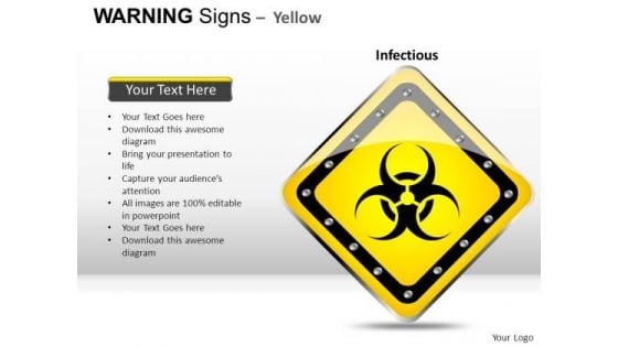 Dangerous Material Warning Signs PowerPoint Slides And Ppt Diagram Templates