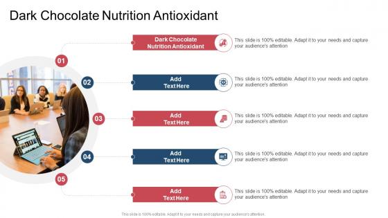 Dark Chocolate Nutrition Antioxidant In Powerpoint And Google Slides Cpb