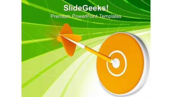 Dart Hitting Target Goal Achieved PowerPoint Templates Ppt Backgrounds For Slides 0213 Dart Hitting Target Goal Achieved PowerPoint Templates Ppt Backgrounds For Slides 0213