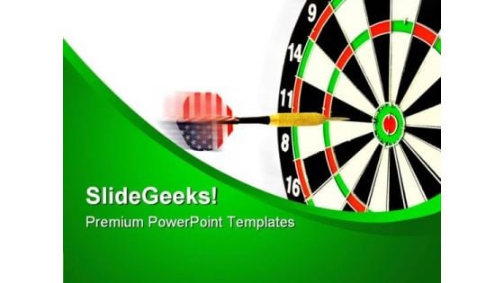 Darts Americana PowerPoint Templates And PowerPoint Backgrounds 0811