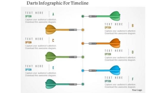 Darts Infographic For Timeline PowerPoint Template