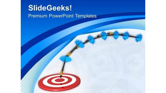 Darts Moves Towards Target Success Concept PowerPoint Templates Ppt Backgrounds For Slides 0413 Darts Moves Towards Target Success Concept PowerPoint Templates Ppt Backgrounds For Slides 0413