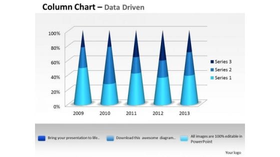 Data Analysis Excel 3d Process Variation Column Chart PowerPoint Templates