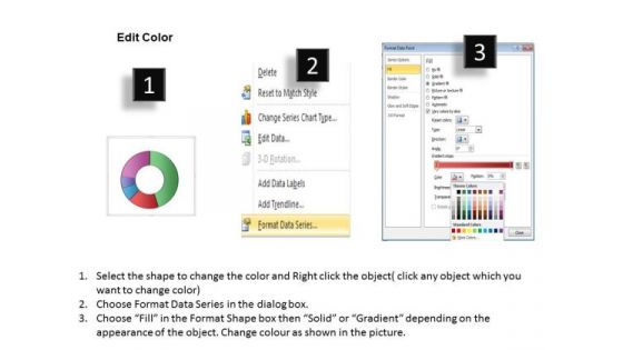 Data Analysis Excel Categorical Statistics Doughnut Chart PowerPoint Templates