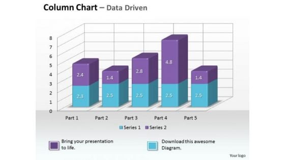 Data Analysis On Excel 3d Chart To Monitor Business Process PowerPoint Templates