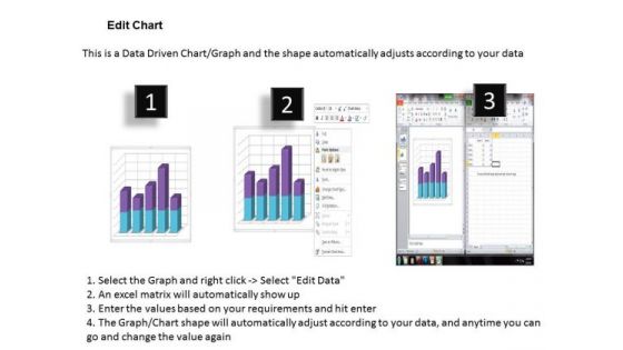 Data Analysis On Excel 3d Chart To Monitor Business Process PowerPoint Templates