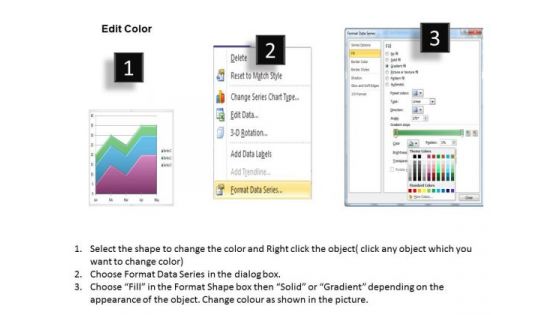 Data Analysis On Excel Driven Stacked Area Chart PowerPoint Slides Templates