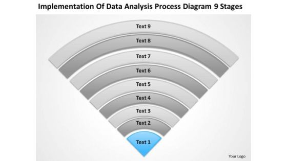 Data Analysis Process Diagram 9 Stages Ppt Business Plan PowerPoint Slides