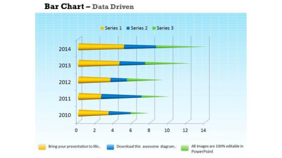 Data Analysis Programs 3d Bar Chart For Market Surveys PowerPoint Templates