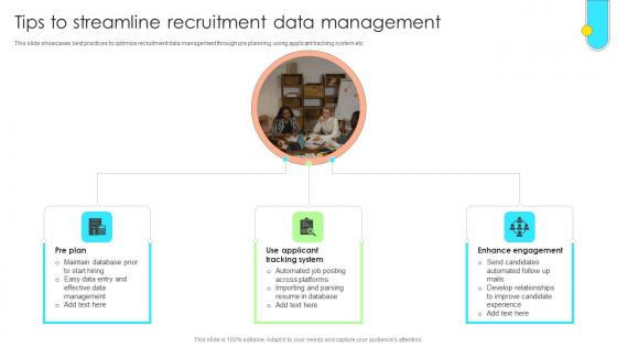 Data Driven Approach To Optimise Tips To Streamline Recruitment Data Management CRP SS V Data Driven Approach To Optimise Tips To Streamline Recruitment Data Management CRP SS V