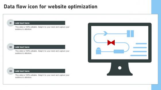 Data Flow Icon For Website Optimization Themes Pdf