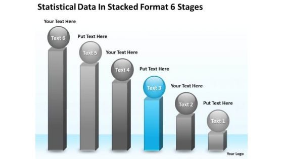 Data In Stacked Format 6 Stages Business Plan Small PowerPoint Templates