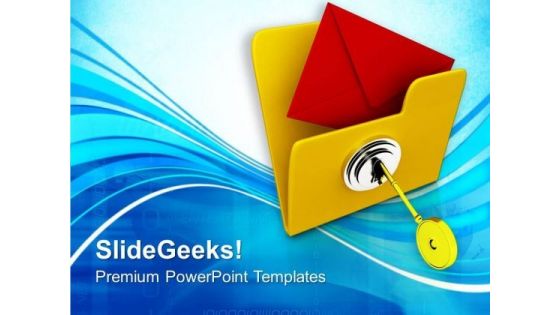 Data Locked In Folder PowerPoint Templates Ppt Backgrounds For Slides 0713 Data Locked In Folder PowerPoint Templates Ppt Backgrounds For Slides 0713