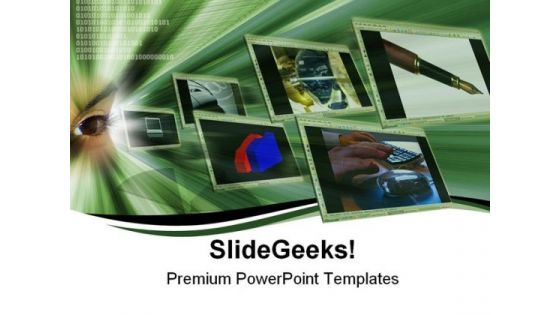 Data Moving Technology PowerPoint Templates And PowerPoint Backgrounds 0611