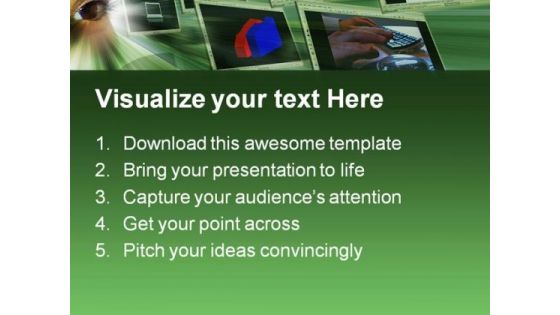 Data Moving Technology PowerPoint Themes And PowerPoint Slides 0611